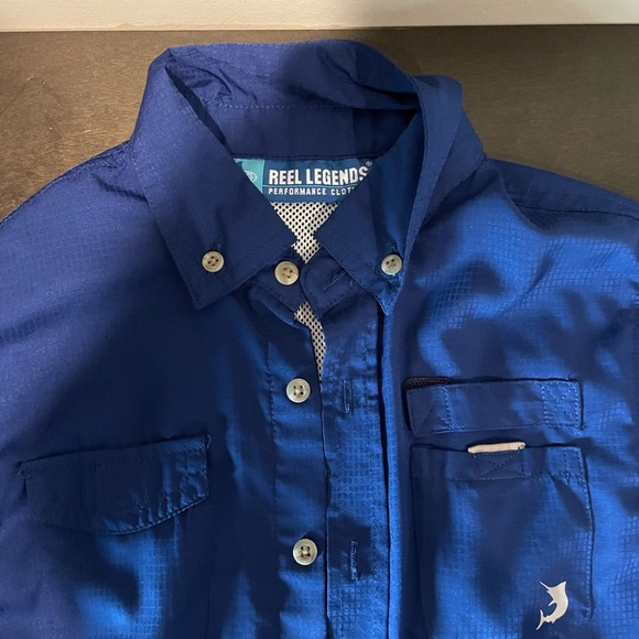 Reel Legends Other - New! Reel Legends - Boys Button Down Long Sleeve Shirt - Size: 5 / Color: Blue